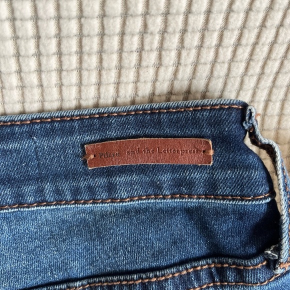 Anthropologie Pilcro Mid Rise Skinny Ankle Jeans Size 30 Blue Stretch - Picture 7 of 13